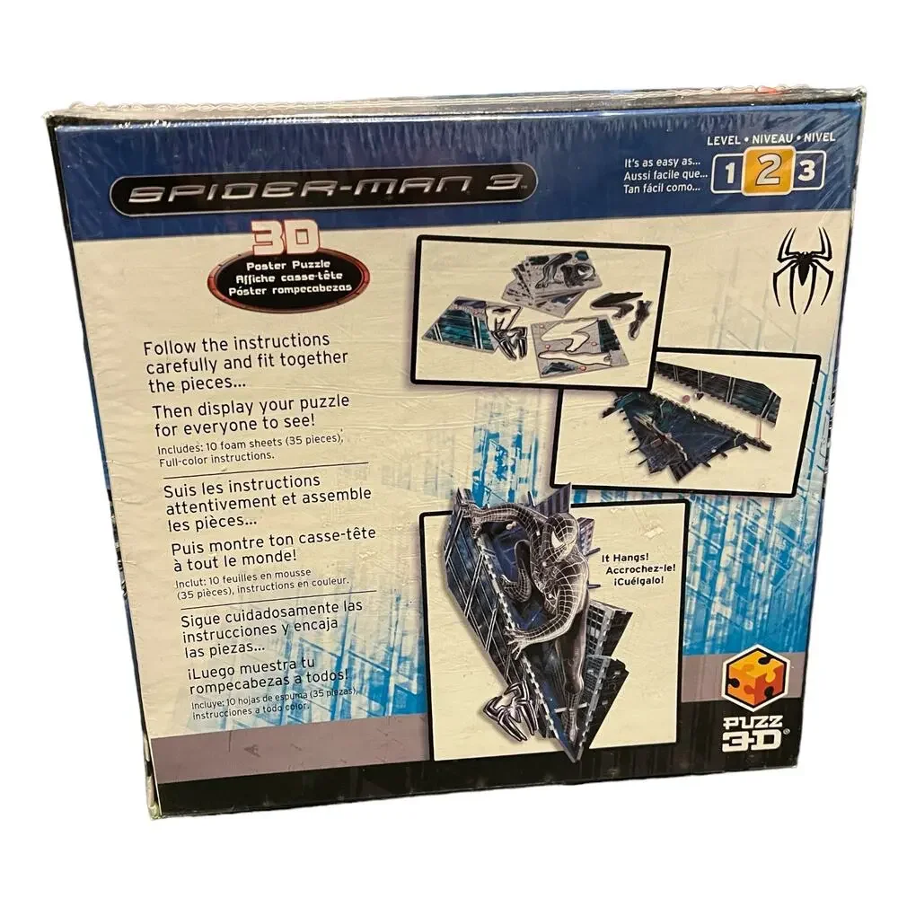 Marvel Spider-man 3 2007 3D Glows-in-the-dark Poster Puzzle Sealed